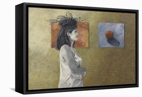 Woman with a Nest on Her Head, c.1999-Helen J. Vaughn-Framed Premier Image Canvas