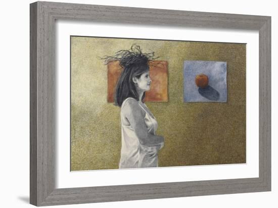 Woman with a Nest on Her Head, c.1999-Helen J. Vaughn-Framed Giclee Print