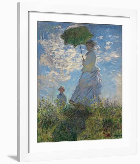 Woman with a Parasol, 1875-Claude Monet-Framed Art Print