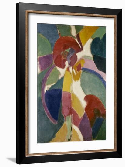 Woman with a Parasol, 1913-Robert Delaunay-Framed Giclee Print