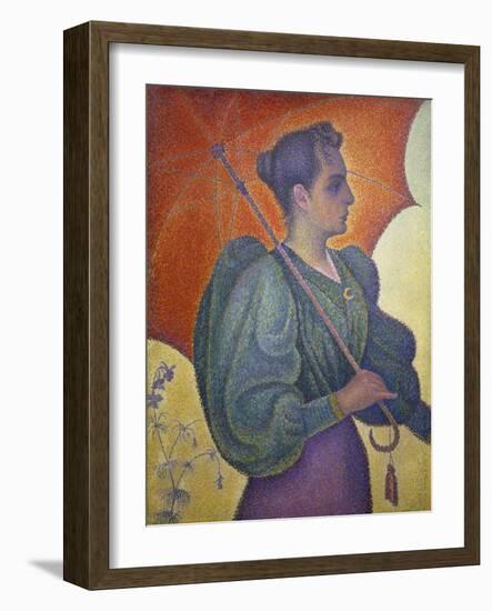 Woman with a Parasol (Berthe Signac), 1893-Paul Signac-Framed Giclee Print