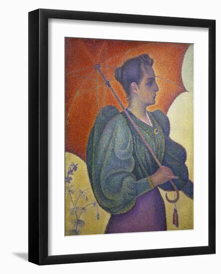 Woman with a Parasol (Berthe Signac), 1893-Paul Signac-Framed Giclee Print