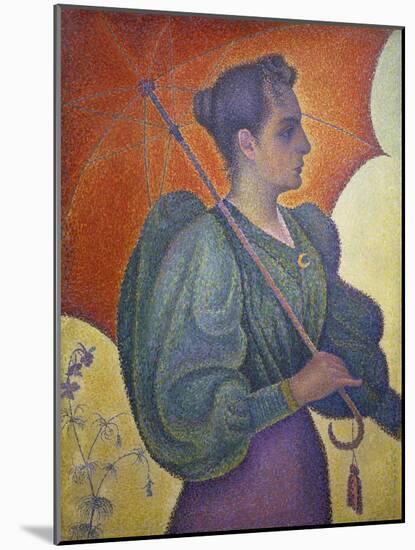 Woman with a Parasol (Berthe Signac), 1893-Paul Signac-Mounted Giclee Print
