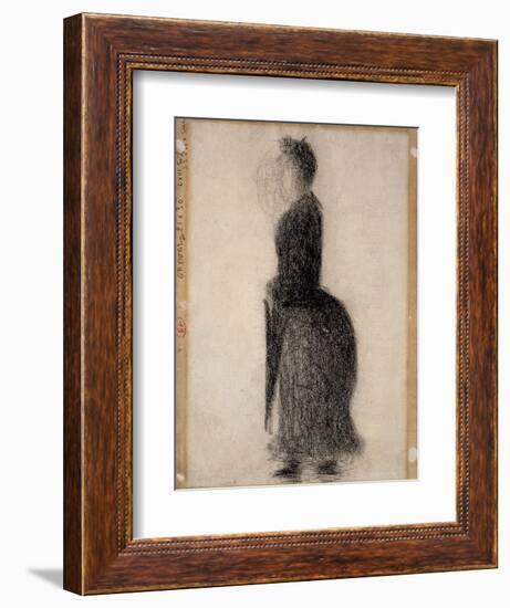 Woman with a Parasol; Femme Au Parapluie, C.1883-Georges Seurat-Framed Giclee Print