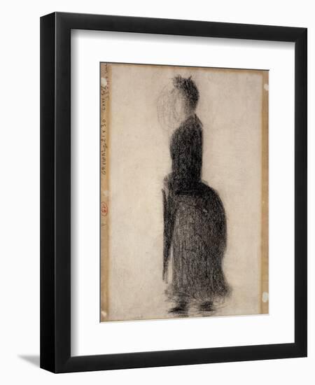 Woman with a Parasol; Femme Au Parapluie, C.1883-Georges Seurat-Framed Giclee Print