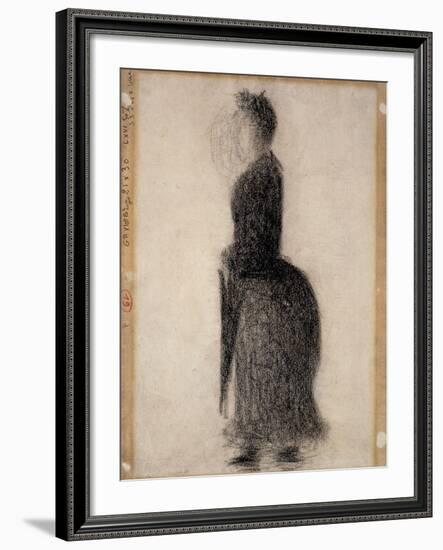 Woman with a Parasol; Femme Au Parapluie, C.1883-Georges Seurat-Framed Giclee Print