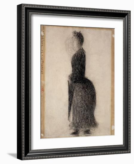 Woman with a Parasol; Femme Au Parapluie, C.1883-Georges Seurat-Framed Giclee Print