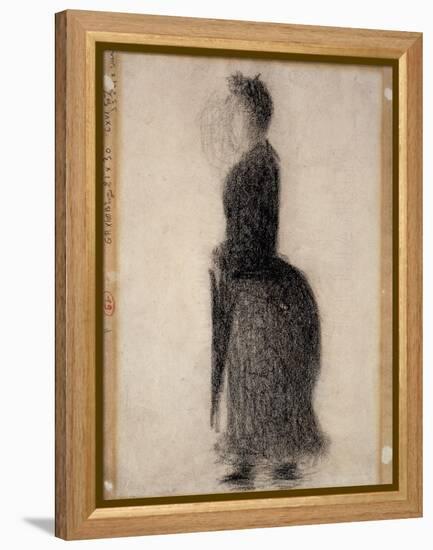 Woman with a Parasol; Femme Au Parapluie, C.1883-Georges Seurat-Framed Premier Image Canvas