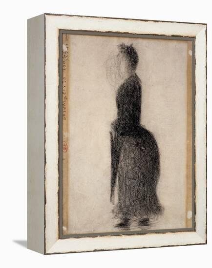 Woman with a Parasol; Femme Au Parapluie, C.1883-Georges Seurat-Framed Premier Image Canvas