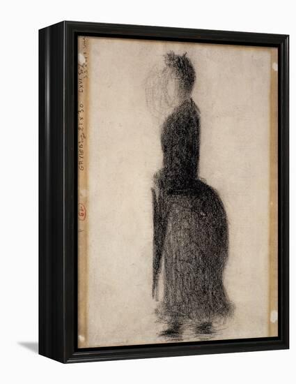 Woman with a Parasol; Femme Au Parapluie, C.1883-Georges Seurat-Framed Premier Image Canvas