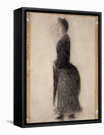 Woman with a Parasol; Femme Au Parapluie, C.1883-Georges Seurat-Framed Premier Image Canvas