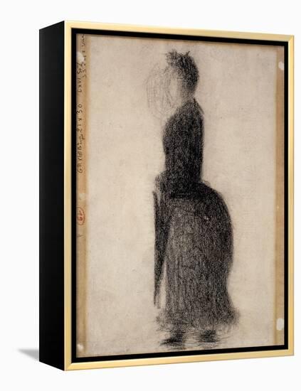 Woman with a Parasol; Femme Au Parapluie, C.1883-Georges Seurat-Framed Premier Image Canvas