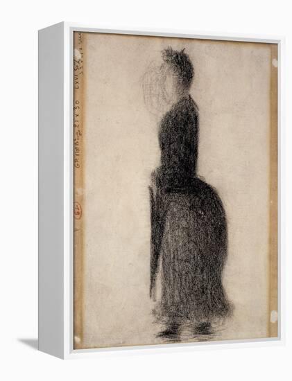 Woman with a Parasol; Femme Au Parapluie, C.1883-Georges Seurat-Framed Premier Image Canvas