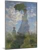 Woman with a Parasol-Madame Monet and Her Son, 1875-Claude Monet-Mounted Art Print