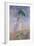 Woman with a Parasol Turned to the Right, 1886-Claude Monet-Framed Giclee Print