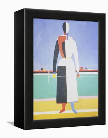 Woman with a Rake, 1915-Kasimir Malevich-Framed Premier Image Canvas