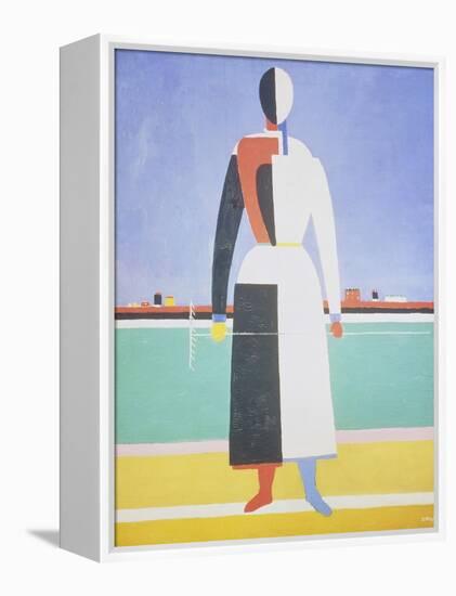 Woman with a Rake, 1915-Kasimir Malevich-Framed Premier Image Canvas