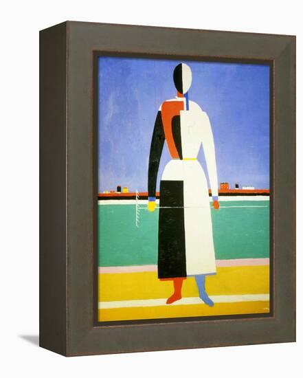 Woman with a Rake, 1928-1932-Kazimir Malevich-Framed Premier Image Canvas