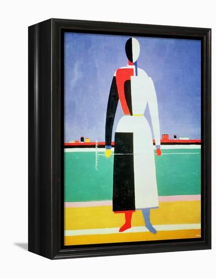 Woman with a Rake, circa 1928-32-Kasimir Malevich-Framed Premier Image Canvas