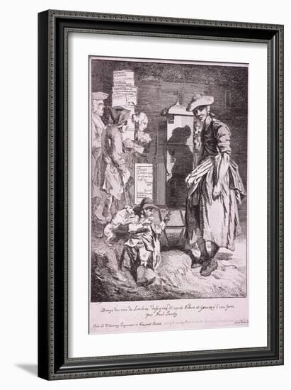 Woman with a Raree Show, Cries of London, 1760-Paul Sandby-Framed Giclee Print