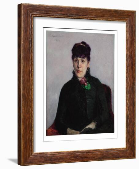 Woman with a Rose, 1884-Gustave Caillebotte-Framed Giclee Print