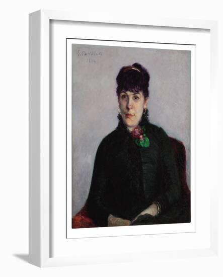 Woman with a Rose, 1884-Gustave Caillebotte-Framed Giclee Print