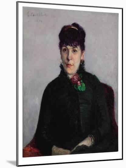 Woman with a Rose, 1884-Gustave Caillebotte-Mounted Giclee Print