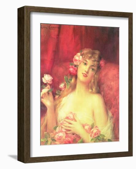 Woman with a Rose-Leon Francois Comerre-Framed Giclee Print