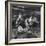 Woman with a Small Terrier Buying Bagels at a Market Stall, Possibly London, C.1945-50-null-Framed Giclee Print