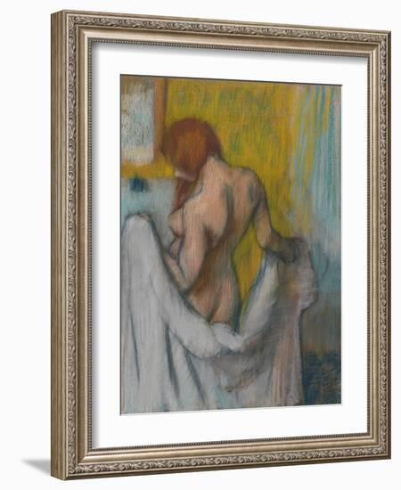 Woman with a Towel, 1894 or 1898-Edgar Degas-Framed Giclee Print