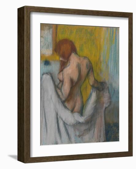 Woman with a Towel, 1894 or 1898-Edgar Degas-Framed Giclee Print