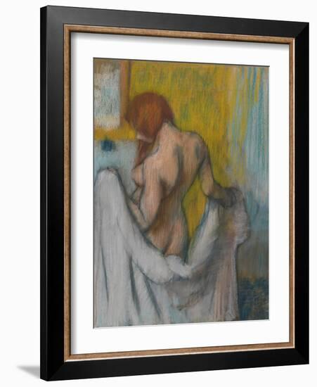 Woman with a Towel, 1894 or 1898-Edgar Degas-Framed Giclee Print