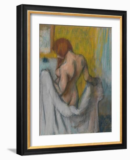 Woman with a Towel, 1894 or 1898-Edgar Degas-Framed Giclee Print