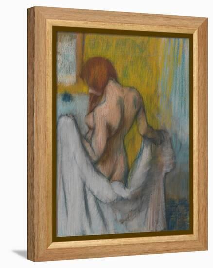 Woman with a Towel, 1894 or 1898-Edgar Degas-Framed Premier Image Canvas