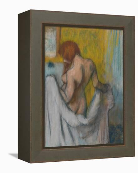 Woman with a Towel, 1894 or 1898-Edgar Degas-Framed Premier Image Canvas