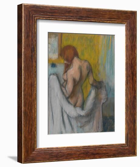 Woman with a Towel, 1894 or 1898-Edgar Degas-Framed Giclee Print