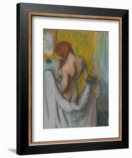 Woman with a Towel, 1894 or 1898-Edgar Degas-Framed Giclee Print