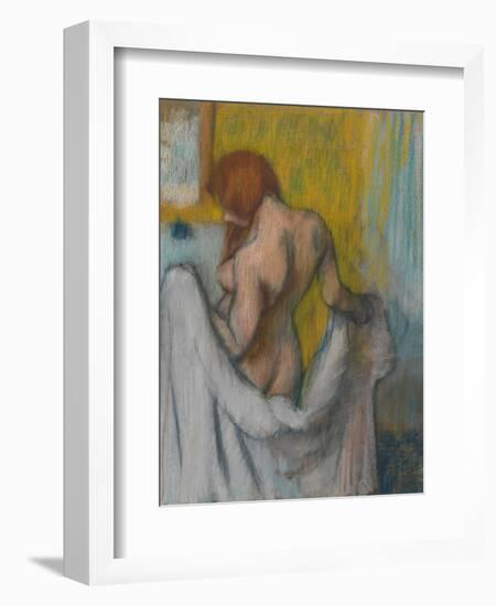 Woman with a Towel, 1894 or 1898-Edgar Degas-Framed Giclee Print