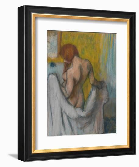 Woman with a Towel, 1894 or 1898-Edgar Degas-Framed Giclee Print