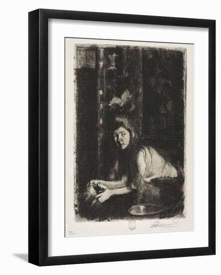 Woman with a Vase, 1894-Paul Albert Besnard-Framed Giclee Print