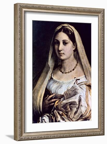 Woman with a Veil (La Donna Velat), 1512-13-Raphael-Framed Giclee Print