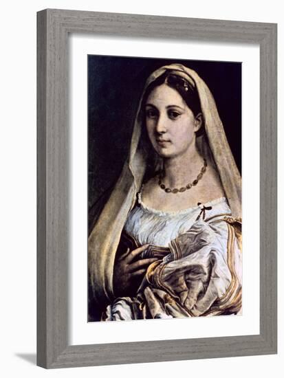 Woman with a Veil (La Donna Velat), 1512-13-Raphael-Framed Giclee Print