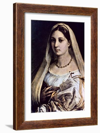 Woman with a Veil (La Donna Velat), 1512-13-Raphael-Framed Giclee Print