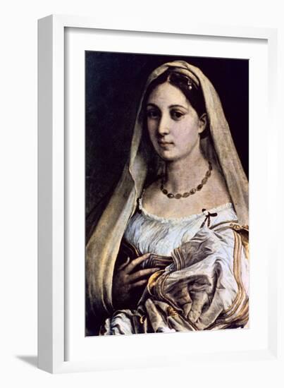 Woman with a Veil (La Donna Velat), 1512-13-Raphael-Framed Giclee Print