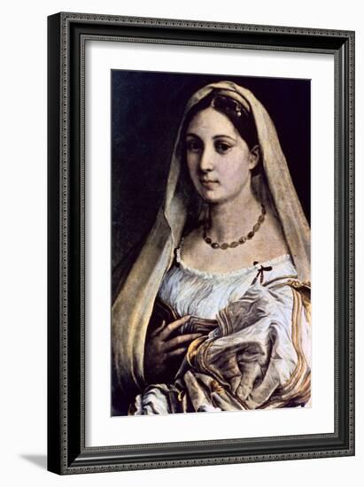 Woman with a Veil (La Donna Velat), 1512-13-Raphael-Framed Giclee Print