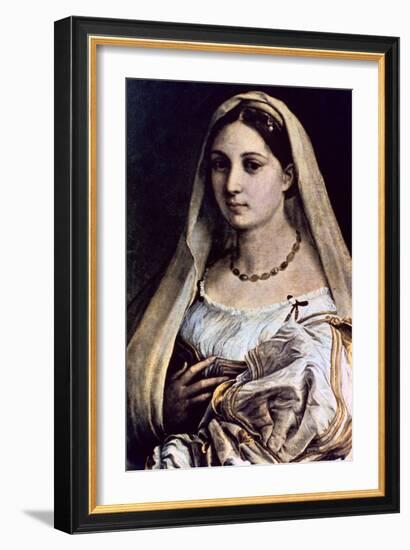 Woman with a Veil (La Donna Velat), 1512-13-Raphael-Framed Giclee Print