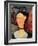 Woman with a Velvet Neckband, C.1915-Amedeo Modigliani-Framed Giclee Print