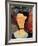 Woman with a Velvet Neckband, C.1915-Amedeo Modigliani-Framed Giclee Print