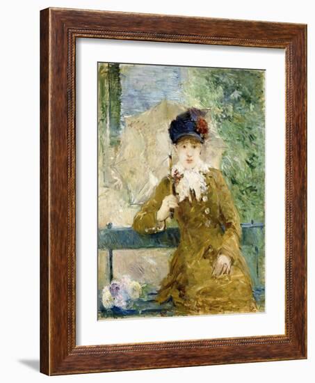 Woman with an Umbrella, 1881-Berthe Morisot-Framed Giclee Print