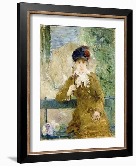 Woman with an Umbrella, 1881-Berthe Morisot-Framed Giclee Print